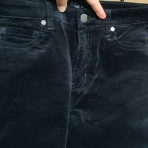 Well Worn Black High Rise Corduroy Velvet Pants Y2K Country Chic Cottagecore Ret